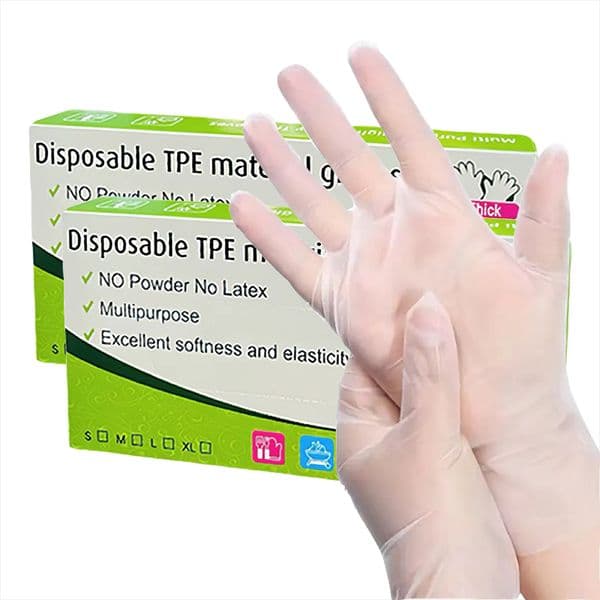 200/300PCS TPE Disposable Kitchen Gloves Anti-oil Cleaning TPE Gloves Household Convenience BBQ Vegetable Beauty Salon