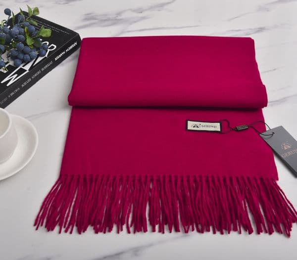 10741 women commuting winter thick warm long solid color neck scarf