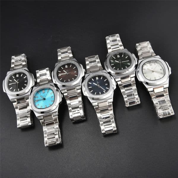 European casual automatic transparent mechanical calendar watch Fashion steel band casual men's luminous automatic mechanical watch
