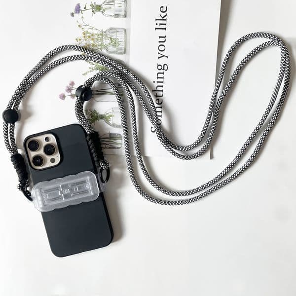 Mobile Phone Rope Shoulder Carrying Cross Body Strap Back Clip Hanging Adjustable Phone Lanyard Universal