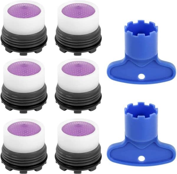 8 PCS Aerators Faucet,M16 Environmental Faucet Aerator with Removal Wrench Tool,High-Speed Water Saving for Cache Aerator
