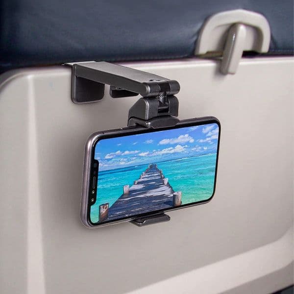 Universal Airplane Phone Holder Portable Travel Stand Desk Flight Foldable 2025 Rotatable Selfie Holding Train Seat Stand Support