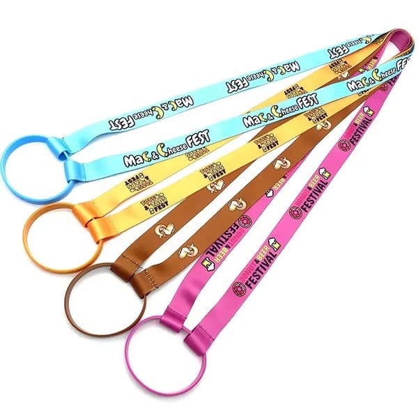 Fatory price Custom sublimation Printing Water Bottle Holder Neck Lanyard Strap for Cup Reusable Cup Holder Lanyard
