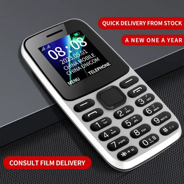 1866 (H11) Elderly Fashion 2025 2G Cellphone 1.77Inches 32MB RAM 32MB ROM Dual SIM Torch Mobile Phone