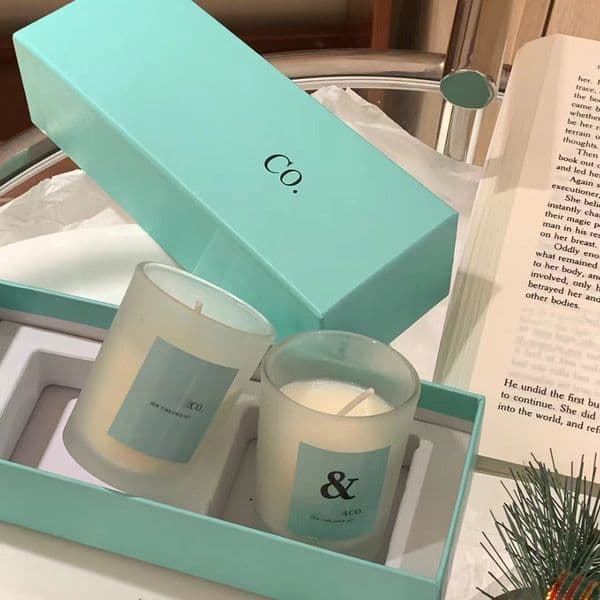 TF Aromatherapy Bedroom, Living Room, Indoor Atmosphere, Aromatherapy Candles, 2 sets of Romantic Aromatherapy Candles at Night, with Gift Box