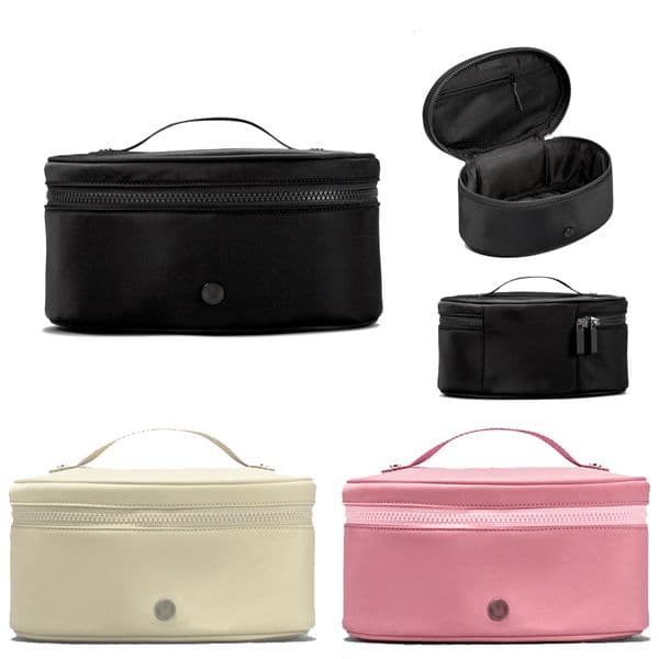 Womens Oval Top Access cosmetic makeup bags Nylon Cross Body Totes handbags fashion lady toiletry wash Shoulder Bags Luxury Designer mens vanity Clutch travel Bags