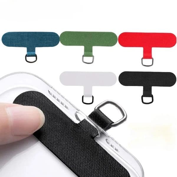 Phone Lanyard Anti-lost Lanyard Strap Detachable Colorful Gasket Metal Ring Clip Hang Cord Tether Tab Phone Case Accessories