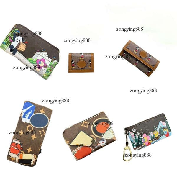 High quality Designers Leather Fashion Wallets For Men womne Classic Card Holders Coin Purse Famous s designers bag cardholder wallet with box 25