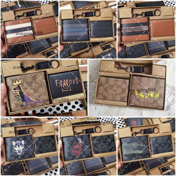 Designer Wallet Gift box Womens Mini Zippy Organizer Bag Credit Card Holder Coin Purse Key Pouch Purses Keychain Bags Clutch with Box