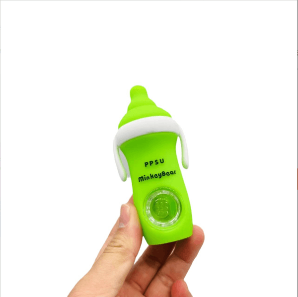New Silicone pipe Baby bottle silicone pipe silicone tobacco Milk pot