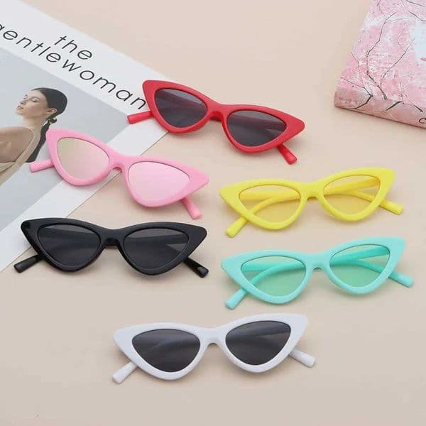 Vintage New Cat Eye Kids Sunglasses Boys Girls Small Triangle Frame Gift Sun Glasses Children Baby Oculos De Sol Infantil X260205