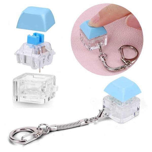 Keyboard Stress Relieving Toy 1 Key Button Stress Relieving Gift DIY Keyboard Fidget Toy Used for Adults to Relieve Stress Through Time W241230