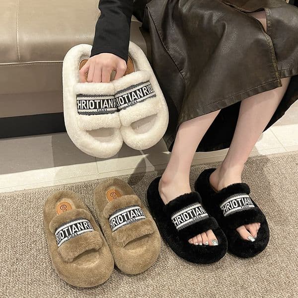 free shipping slides designer shoes thick soled cotton flat bottom slippers slipper sandals sliders women 35-40 For ladies