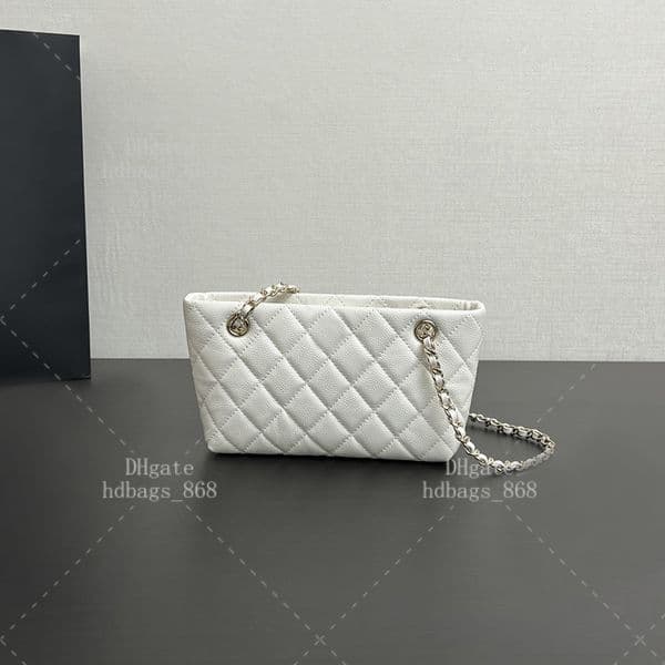 Designer Calfskin Vegetable-Tanned Basket Handbag | Luxurious 21cm Chain Shoulder Bag Model C284