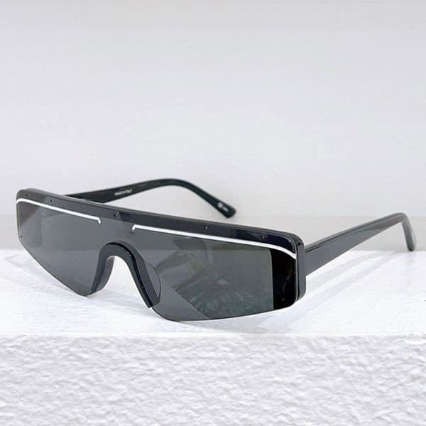 Italian designer rectangular sports Wind sunglasses B0003 Ladies Cat eye mask shape sunglasses 100% UVA/UVB protection logo engraved enameled top quality