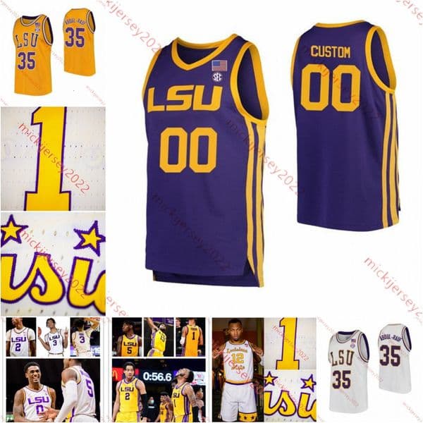 Vyctorius Miller Curtis Givens III Dji Bailey LSU Mens Basketball Jersey KJ Williams Adam Benhayoune Darius Days Tari Eason Custom Stitched LSU Tigers Jerseys