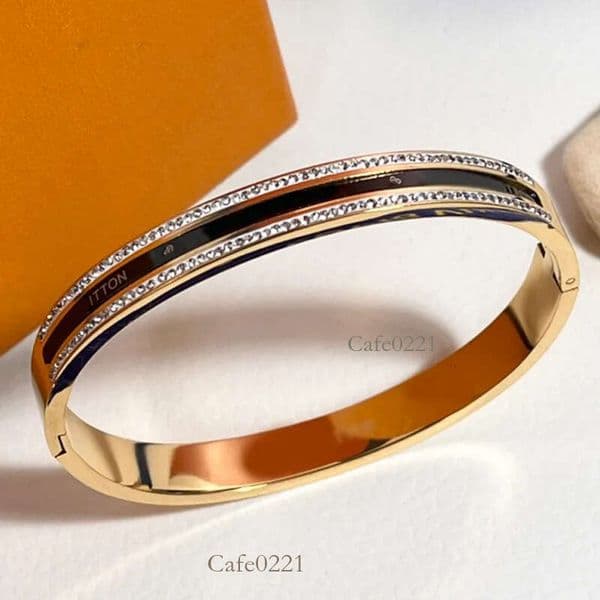 Fashion Bracelet Stainless Steel Charm Bracelets Mens Women's Brand Letter Gold Plated Faux Leather Chain Lovers Designer Jewelry Accessories Holiday Gift