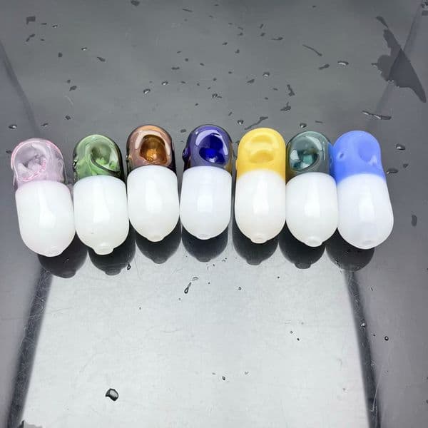 Smoking pipes Ball Glass Oil Burner Pipe Smoking Bowl Classic bongs Classic capsule shaped new glass pipe