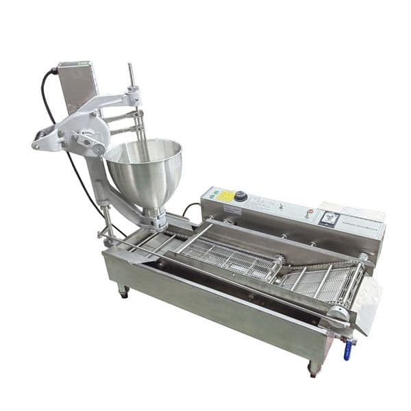 Commercial Automatic Donut Making Machine 7L Hopper Stainless Steel Doughnut Maker 3 Sizes Molds Fryer