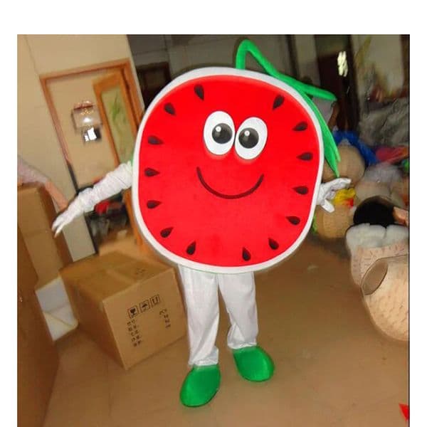 High Quality Cartoon Clothing Doll Watermelon Mascot Costume Party Dress Clothing Halloween Adult Outfit Set Performance Props Customized