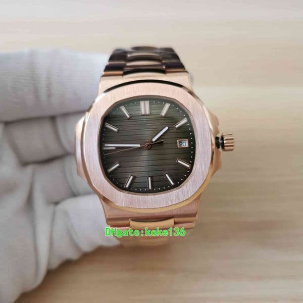 MP Factory Mens Watch Watches 40mm 5711/1A-001 5711 18k Rose Gold CAL.324SC Movement Back Transparent Mechanical Automatic For Men's Man Wristwatches
