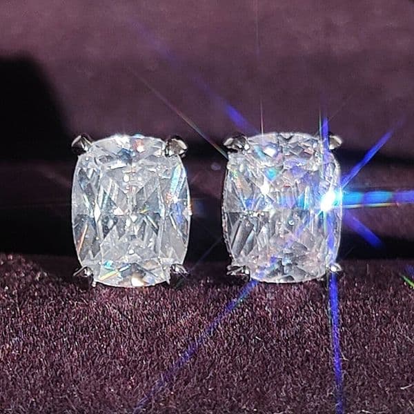 Designer Earrings Square Large Inlaid Diamond Earrings Zircon Ear Stud Crystal Classic Earings Luxury Jewelry Accessories