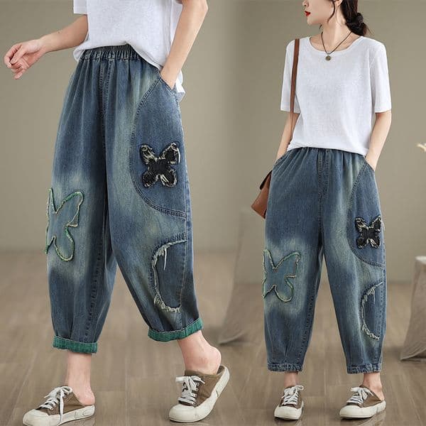 flower Denim shorts Mens shorts Jeans luxury designer Mens shorts Jeans Men Jean flower Diamond Denim shortpants Slim Mens Denim street Hip hop