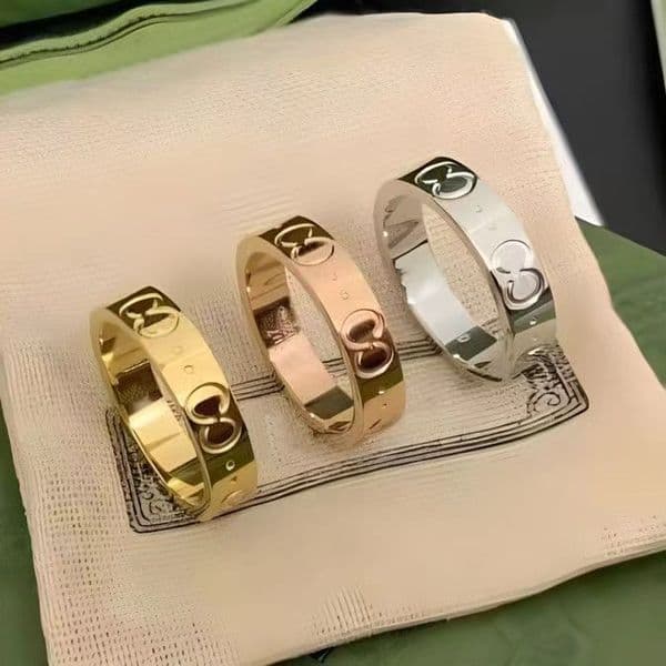 Luxury Nail Ring Men Ring Designer Ring Love Rings for Women Fashion Stainless Steel Engraved Letter Brand Jewelry Wedding Rings Size 5-11