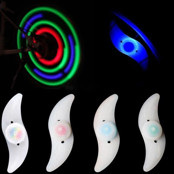 Bicycle light dead fly riding night warning willow hot wheel spoke wheel wheel light S-type hot wheel
