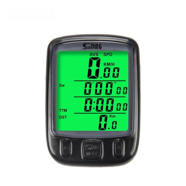 24 function screen Shundong SD-563A code table mountain bike bicycle speedometer green luminous
