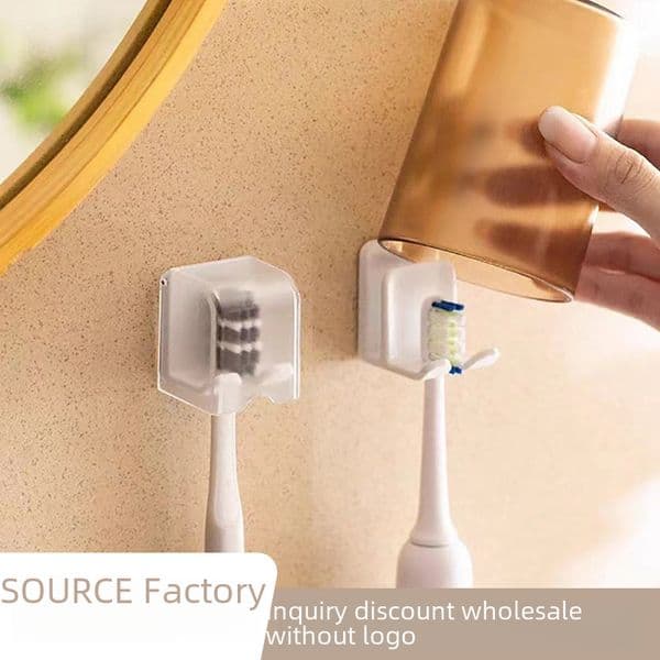 Toothbrush Rack Non-perforated Toilet Wash Cup Electric Toothbrush Holder Set Hanging Storage Household Cup Holder