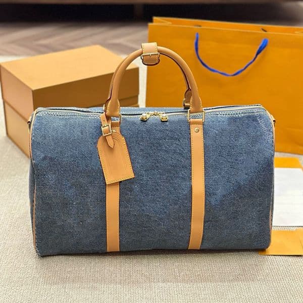 Designer Duffle for Men Traveling, Luggage Travel Bag Weekender Overnight Bag,Women Gym Carry on Hanging suitcase set business travel shoulder bag