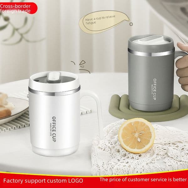 Amazon 316 Stainless Steel Mug Double Layer Household Tea Cup Office Couple Coffee Cup 304 Water Cup Gift