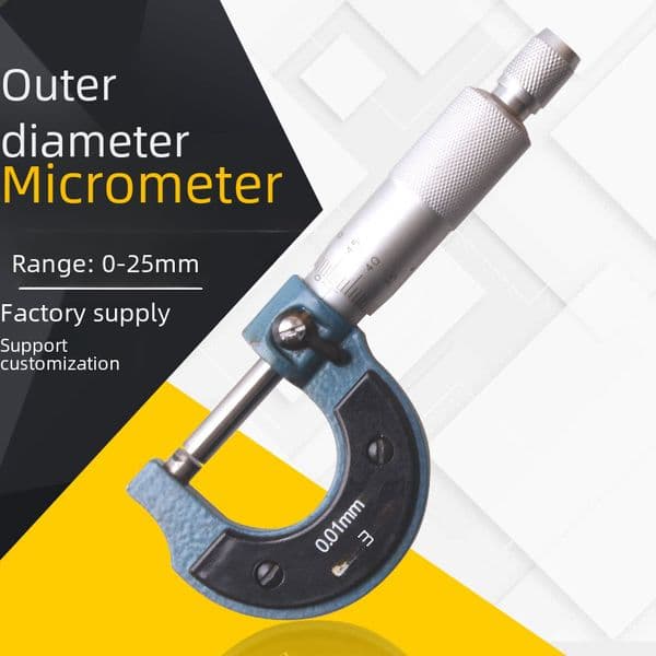 Factory Direct outer diameter micrometer thread scale micrometer micrometer micrometer card micrometer micrometer meter 0-25MM
