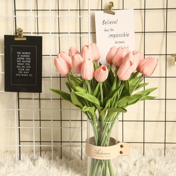 PU mini Tulip cross-border supply foreign trade Home artificial flower fake flower wedding wholesale MW08081
