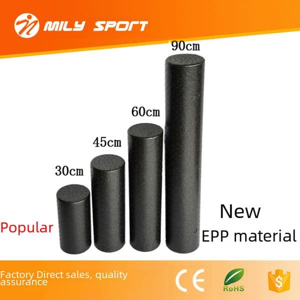 Factory direct EPP material black yoga column foam shaft balance shaft 30/45/60/90cm a generation of hair