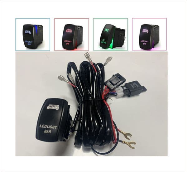 Yacht switch wiring harness LED daytime running light strip light bumper light spotlight auxiliary light reinforcement line set
