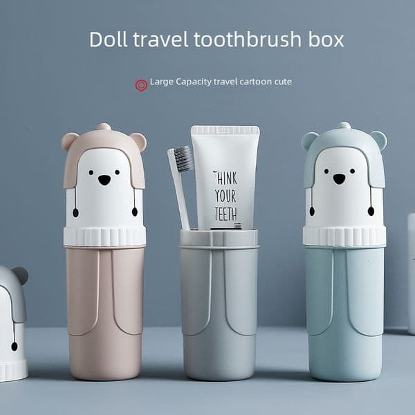 Travel Toothbrush Storage Box Portable Washing Cup Brushing Cup Toothpaste Toothpaste Toothpaste Toothpaste Toothbrush Cup Set for Travel