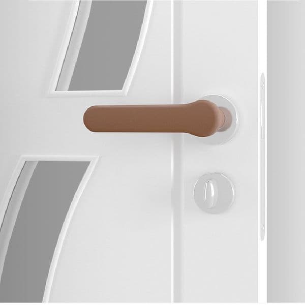 New product smooth silicone baby safety door handle protective cover indoor door lock anti-collision cover anti-collision cover