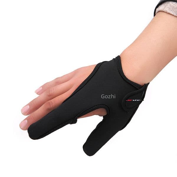 Geyu Fishing Supplies Fishing Non-slip Two-finger Gloves Summer Sunscreen Breathable Fishing Gloves Wear-resistant Gloves for Men