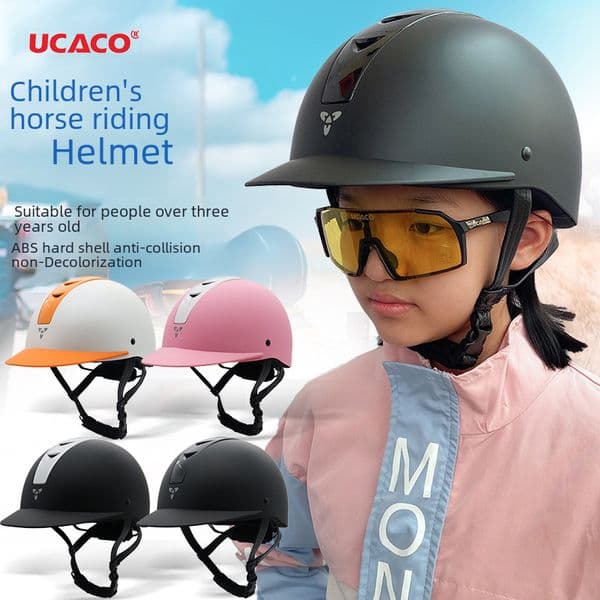 UCACO Outdoor Horse Riding Hat Summer Breathable Teenage Children Anti-fall Equestrian Helmet Cross-border Wholesale Horse Riding