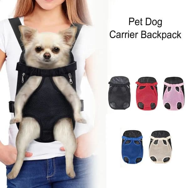 Designer Dog Carrier 1Pc Pet Backpack Adjustable Dog Front Hiking Camping Traveling Outdoor For Small Dogs pet carrier bag Cats And Puppies 240723 Pet Supply