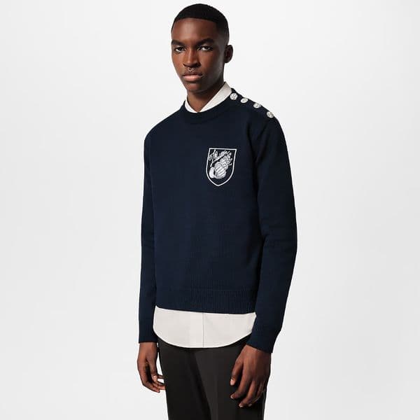 2024FW New Hip Hop Streetwear Knitted Sweater Men Gothic Letter Print Pullover Harajuku Cotton Sweater for Women 81520