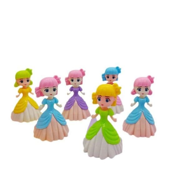 5.9cm Pull-back Little Princess Girl Small toy Cartoon Creative small gift Toy prize