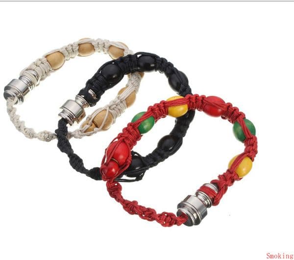 Handmade stash bracelet smoking pipe for tobacco herb incognito sneak a toke click n discreet sneak a toke