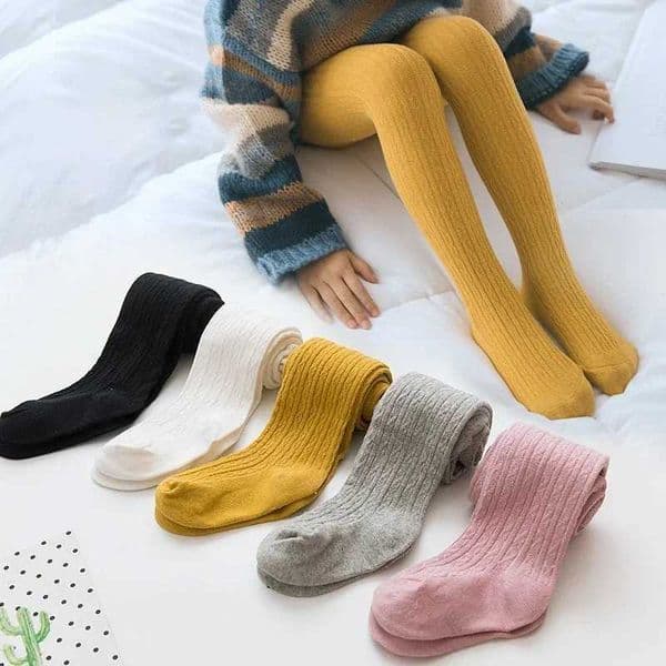 Baby girl tight fitting warm leg childrens pantyhose pure cotton childrens pantyhose casual long socks girl toddler dance winter clothing 0-8YW24o0727