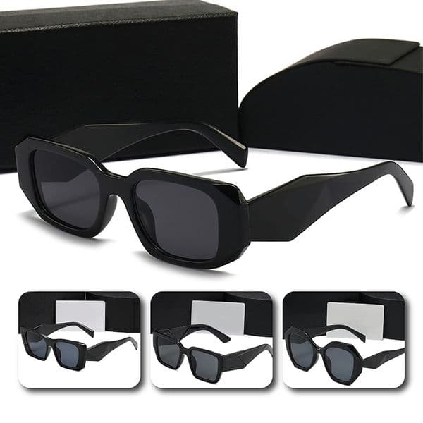 Square HD nylon lenses UV400 Anti-radiation street fashion beach catwalk suitable for all wear matching style designer sunglasses unisex with box