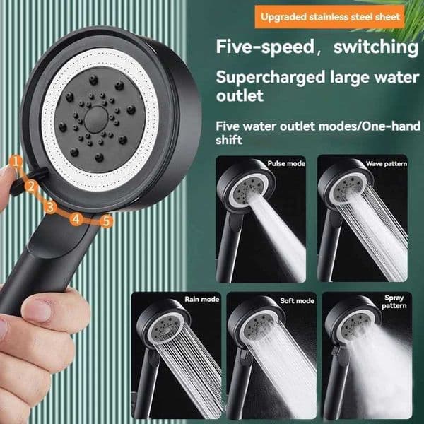 5 modes of shower heads high-pressure shower heads portable filters rain shower faucets bathroom and home innovative accessoriesWr240730