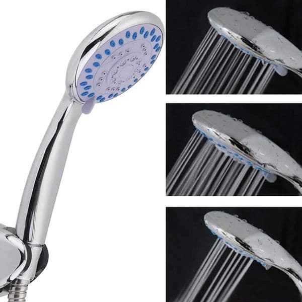 Zhang Ji 3 mode adjustable shower head Eco ABS circular chrome massage shower head G1/2 nozzle bathroom accessoriesW240730
