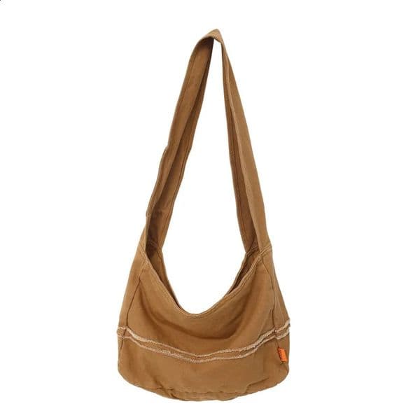 100% Cotton Canvas Shoulder Bags for Women Solid Black Leisure Or Travel Bags Fashion Crossbody Bags Tooling package 240802